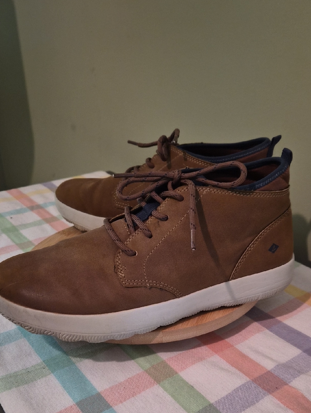 Sperry Men's Brown and White Lace-Up Casual Boots